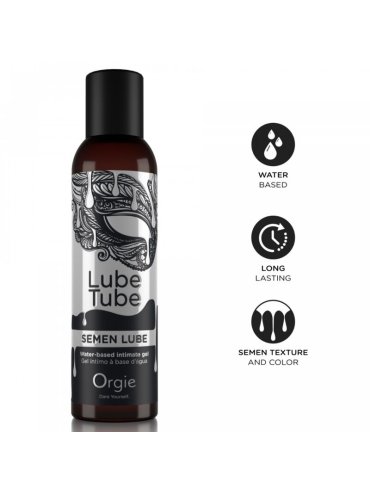 ORGIE LUBE TUBE SEMEN LUBE GEL INTIMO BASE AGUA TEXTURA SEMEN 150 ML