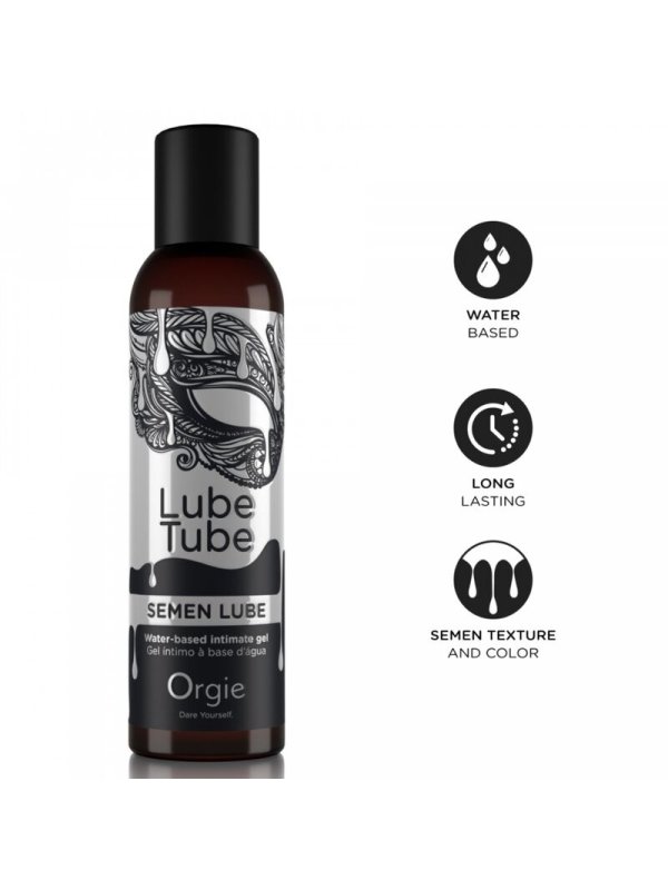 ORGIE LUBE TUBE SEMEN LUBE GEL INTIMO BASE AGUA TEXTURA SEMEN 150 ML
