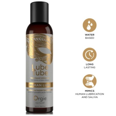 ORGIE LUBE TUBE HUMAN LUBE GEL INTIMO BASE AGUA EFECTO NATURAL 150 ML