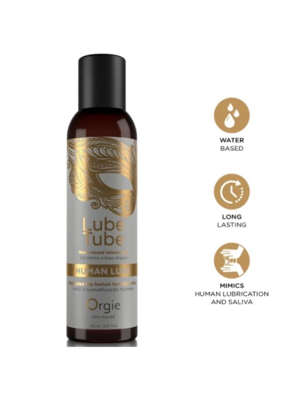 ORGIE LUBE TUBE HUMAN LUBE GEL INTIMO BASE AGUA EFECTO NATURAL 150 ML