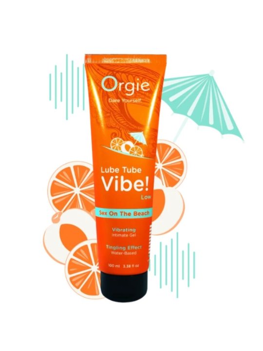 ORGIE LUBE TUBE VIBE SEX ON THE BEACH GEL INTIMO BESABLE EFECTO HORMIGUEO SUAVE 100 ML