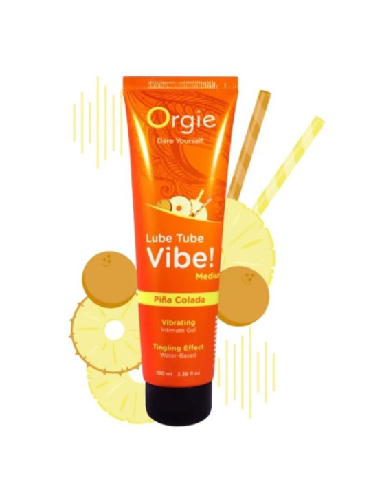 ORGIE LUBE TUBE VIBE PINA COLADA GEL INTIMO BESABLE EFECTO HORMIGUEO MEDIO 100 ML