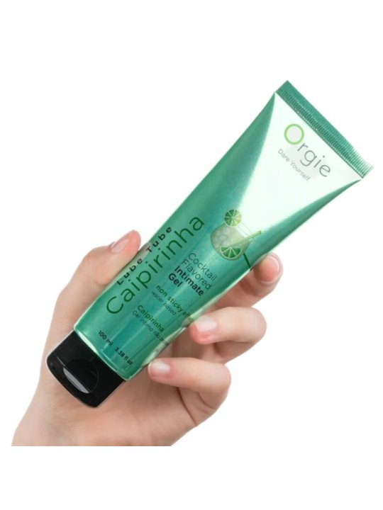 ORGIE LUBE TUBE COCKTAIL CAIPIRINHA GEL INTIMO BESABLE BASE AGUA 100 ML