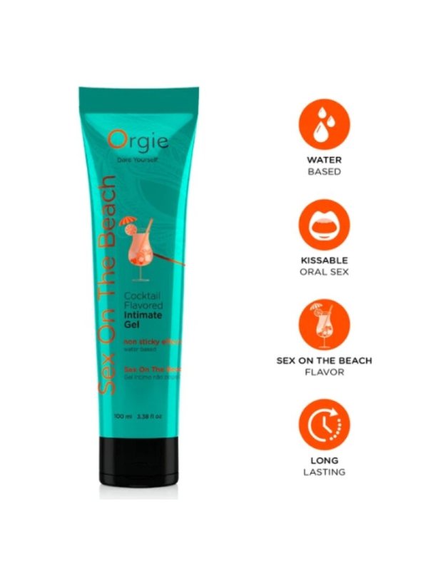 ORGIE LUBE TUBE COCKTAIL SEX ON THE BEACH GEL INTIMO BESABLE BASE AGUA 100 ML