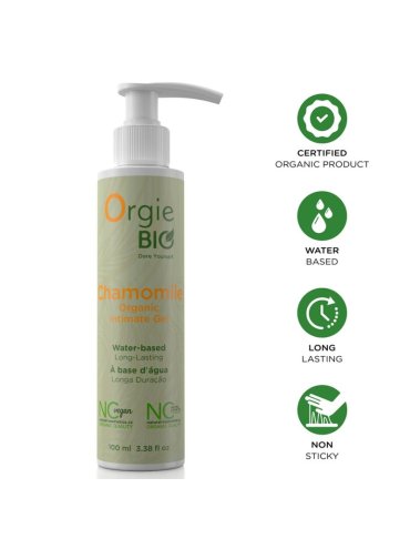 ORGIE BIO CHAMOMILE GEL INTIMO ORGANICO BASE AGUA 100 ML