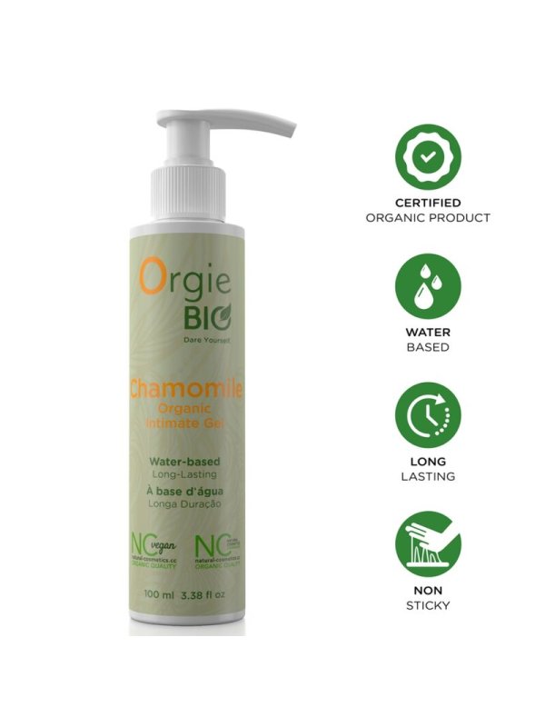 ORGIE BIO CHAMOMILE GEL INTIMO ORGANICO BASE AGUA 100 ML