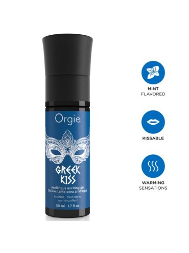 ORGIE GREEK KISS GEL ESTIMULANTE PARA ANILINGUS SABOR MENTA 50 ML