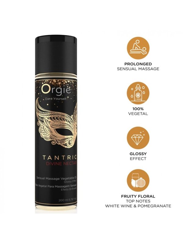 ORGIE TANTRIC DIVINE NECTAR ACEITE VEGETAL DE MASAJE 200 ML