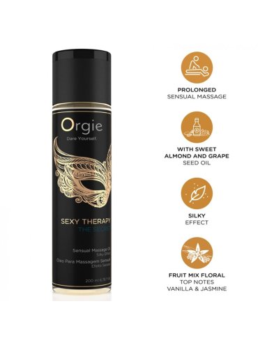 ORGIE SEXY THERAPY THE SECRET ACEITE DE MASAJE 200 ML