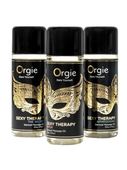 ORGIE SEXY THERAPY SET ACEITES MINIS DE MASAJE 3 X 30 ML