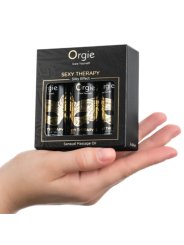 ORGIE SEXY THERAPY SET ACEITES MINIS DE MASAJE 3 X 30 ML