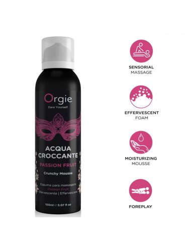 ORGIE ACQUA CROCCANTE ESPUMA CRUJIENTE MARACUYA PARA MASAJE 150 ML