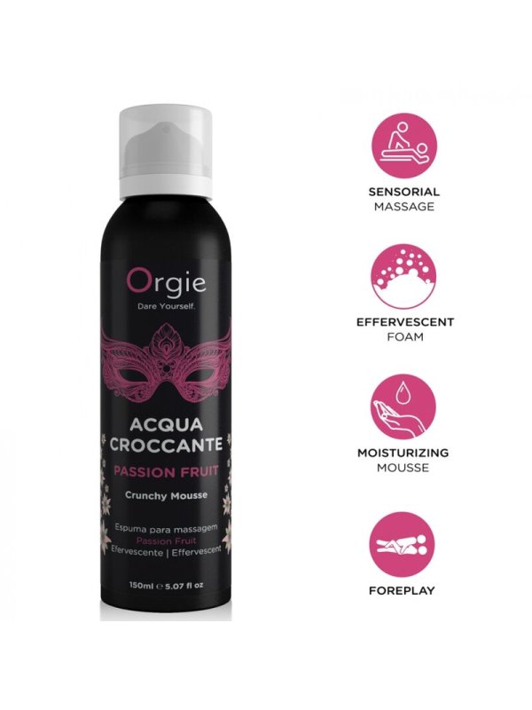 ORGIE ACQUA CROCCANTE ESPUMA CRUJIENTE MARACUYA PARA MASAJE 150 ML