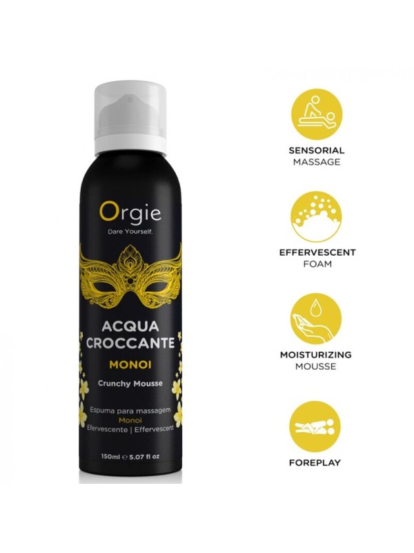 ORGIE ACQUA CROCCANTE ESPUMA CRUJIENTE MONOI PARA MASAJE 150 ML