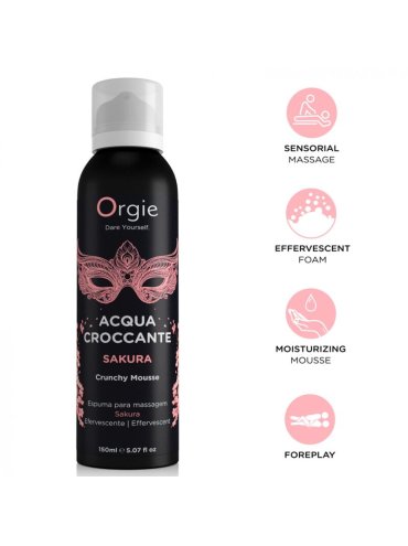 ORGIE ACQUA CROCCANTE ESPUMA CRUJIENTE SAKURA PARA MASAJE 150 ML