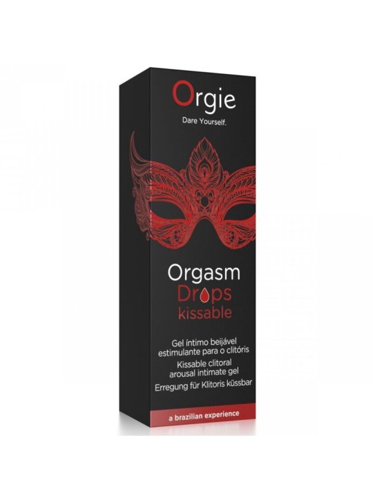 ORGIE ORGASM DROPS KISSABLE GOTAS ESTIMULANTES BESABLES PARA CLITORIS 30 ML