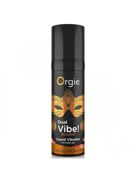ORGIE DUAL VIBE SEX ON THE BEACH GEL INTIMO BESABLE EFECTO VIBRANTE 15 ML