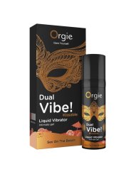 ORGIE DUAL VIBE SEX ON THE BEACH GEL INTIMO BESABLE EFECTO VIBRANTE 15 ML