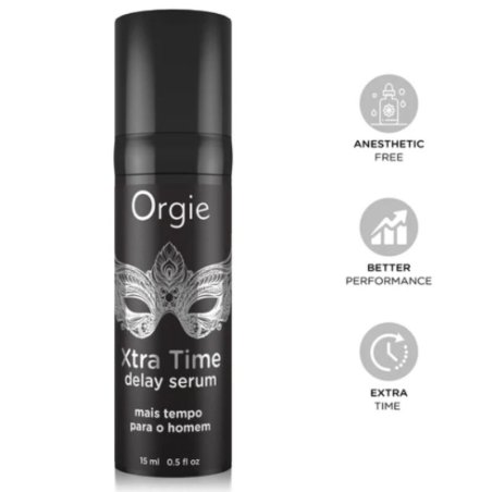 ORGIE XTRA TIME SERUM DE SILICONA RETARDANTE SIN ANESTESICOS 15 ML