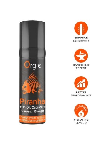 ORGIE PIRANHA CREMA POTENCIADORA PARA HOMBRE 15 ML