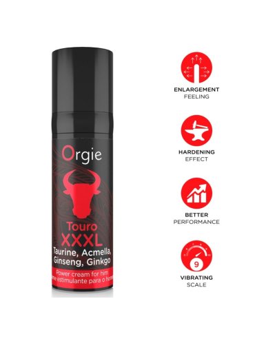 ORGIE TOURO XXXL CREMA POTENCIADORA PARA HOMBRE 15 ML