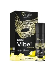 ORGIE DUAL VIBE LEMON GIN AND TONIC GEL INTIMO BESABLE EFECTO VIBRANTE 15 ML