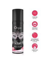 ORGIE DUAL VIBE GIN AND TONIC FRESA GEL INTIMO BESABLE EFECTO VIBRANTE 15 ML