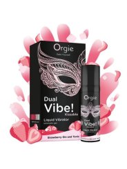 ORGIE DUAL VIBE GIN AND TONIC FRESA GEL INTIMO BESABLE EFECTO VIBRANTE 15 ML