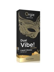 ORGIE DUAL VIBE PINA COLADA GEL INTIMO BESABLE EFECTO VIBRANTE 15 ML