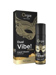ORGIE DUAL VIBE PINA COLADA GEL INTIMO BESABLE EFECTO VIBRANTE 15 ML