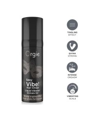ORGIE SEXY VIBE HIGH VOLTAGE GEL INTIMO EFECTO VIBRANTE EXTRA FUERTE 15 ML