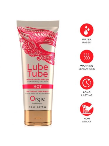 ORGIE LUBE TUBE HOT GEL INTIMO BASE AGUA EFECTO CALOR 150 ML