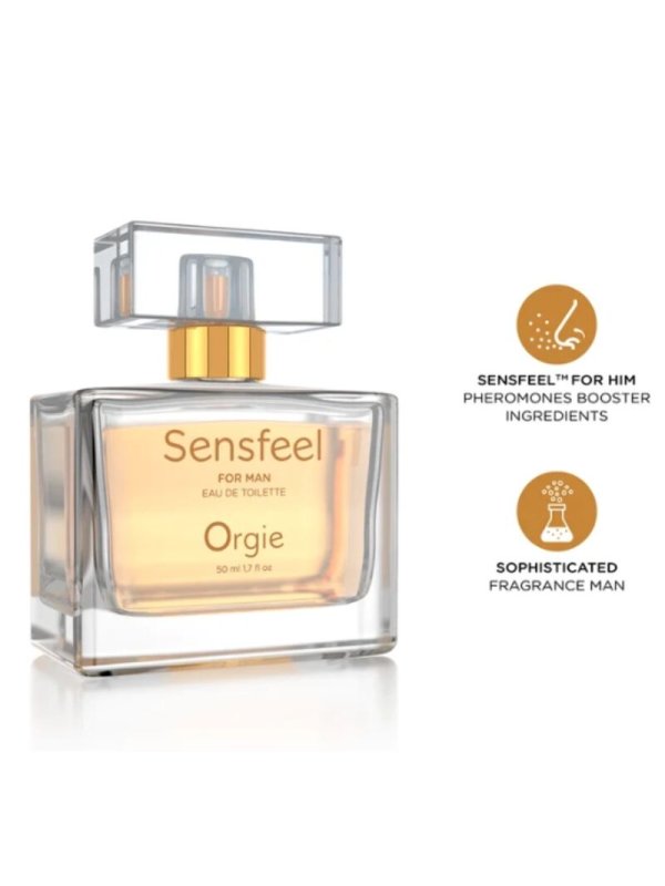 ORGIE SENSFEEL EAU DE TOILETTE CON FEROMONAS BOOSTER PARA HOMBRE 50 ML