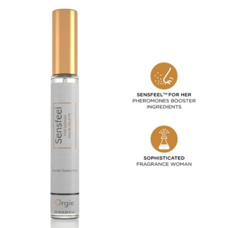 ORGIE SENSFEEL EAU DE TOILETTE CON POTENCIADOR DE FEROMONAS TAMANO VIAJE PARA MUJER 10 ML