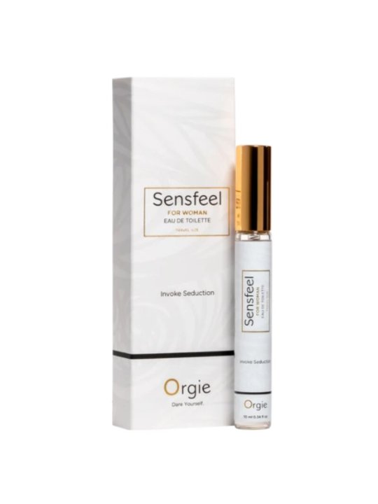 ORGIE SENSFEEL EAU DE TOILETTE CON POTENCIADOR DE FEROMONAS TAMANO VIAJE PARA MUJER 10 ML