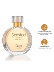 ORGIE SENSFEEL EAU DE TOILETTE CON FEROMONAS BOOSTER PARA MUJER 50 ML