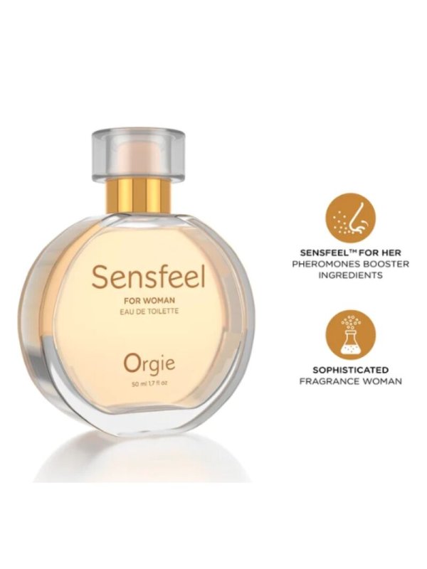 ORGIE SENSFEEL EAU DE TOILETTE CON FEROMONAS BOOSTER PARA MUJER 50 ML