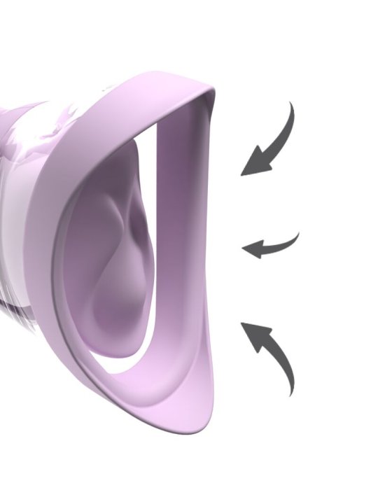 FANTASY FOR HER VELOURA TOUCH PLEASURE PUMP BOMBA INTIMA CON SUCCION Y VIBRACION MORADA