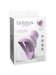 FANTASY FOR HER VELOURA TOUCH PLEASURE PUMP BOMBA INTIMA CON SUCCION Y VIBRACION MORADA