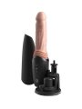 KING COCK PLUS THRUSTING COCK PRO DILDO DE SILICONA CON EMPUJE VIBRACION Y CALOR LIGHT 127 CM