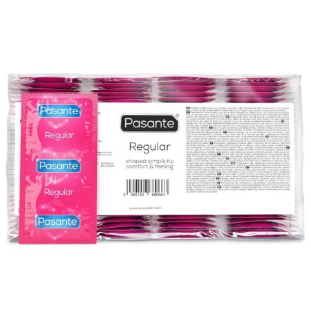 PASANTE CONDOM GAMA REGULAR 144 UNIDADES BOLSA