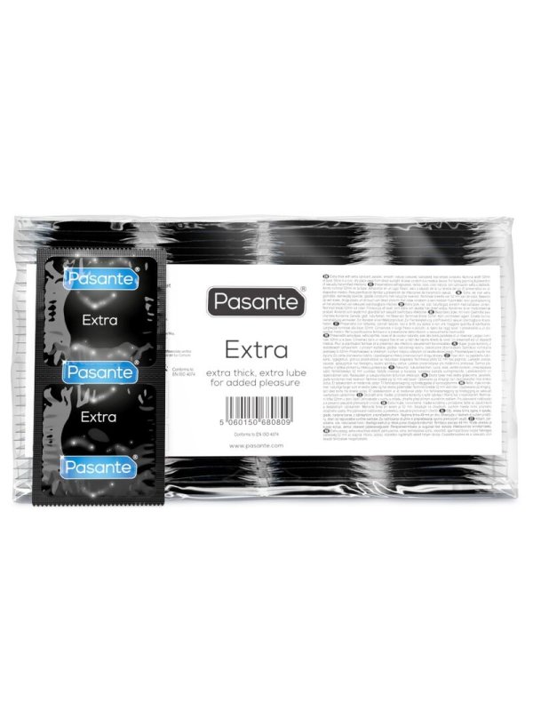 PASANTE EXTRA PRESERVATIVOS EXTRA GRUESOS 144 UNIDADES BOLSA
