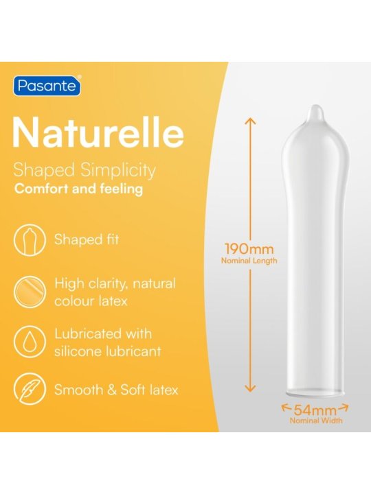 PASANTE PRESERVATVOS GAMA NATURELLE 3 UNIDADES