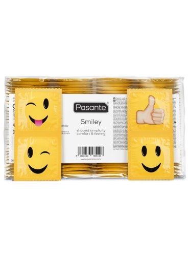 PASANTE PRESERVATIVOS SMILEY BOLSA 144 UNIDADES