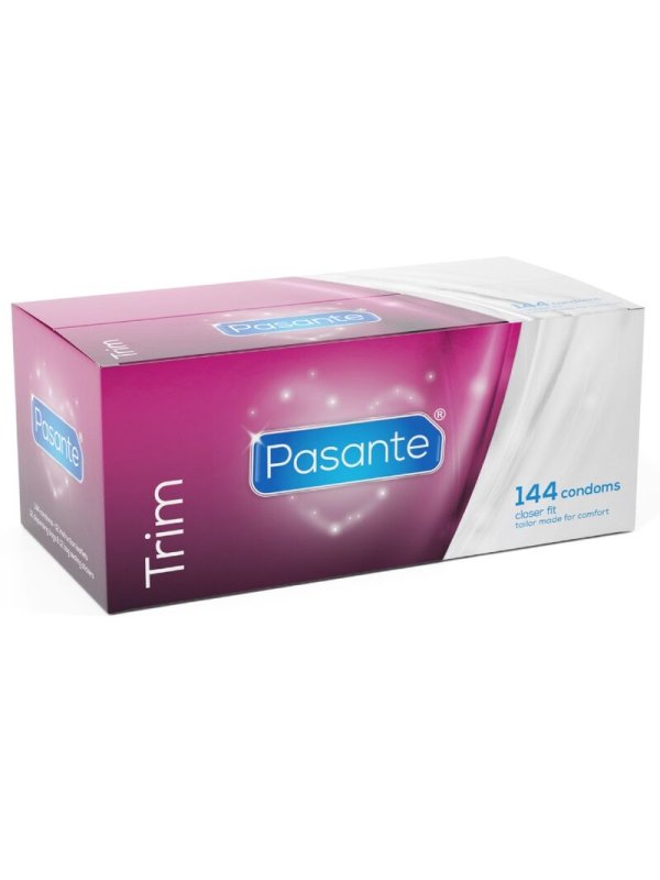 PASANTE PRESERVATIVOS TRIM AJUSTADO CAJA 144 UNIDADES