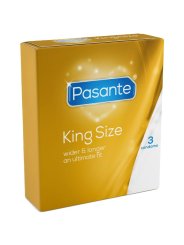 PASANTE PRESERVATIVOS KING MS LARGOS Y ANCHOS 3 UNIDADES