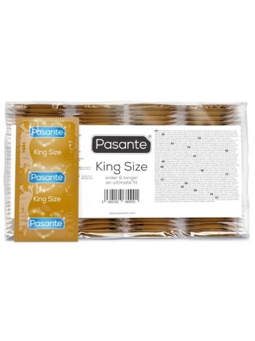 PASANTE PRESERVATIVOS KING MS LARGOS Y ANCHOS BOLSA 144 UNIDADES