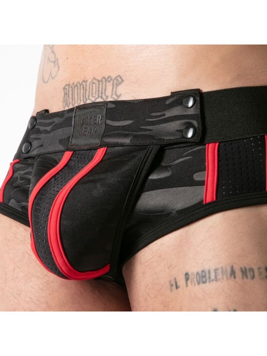 LOCKER GEAR FULL MILITARY ACCESS JOCK BRIEF ROJO S