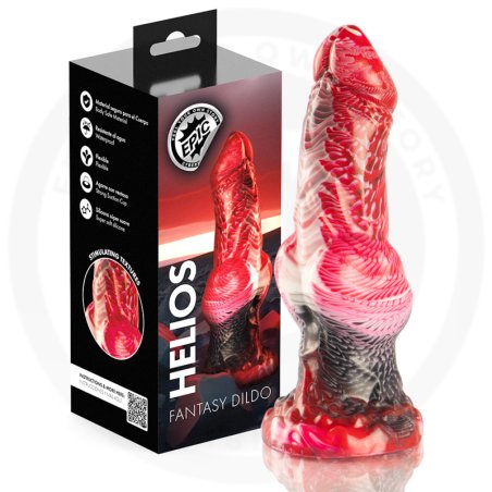 EPIC HELIOS DILDO CON TESTICULOS CALOR Y EXTASIS