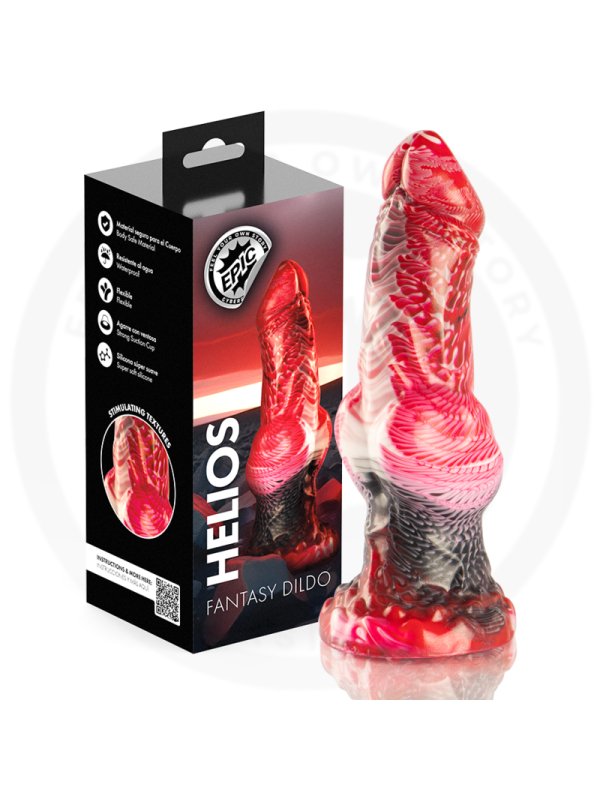 EPIC HELIOS DILDO CON TESTICULOS CALOR Y EXTASIS